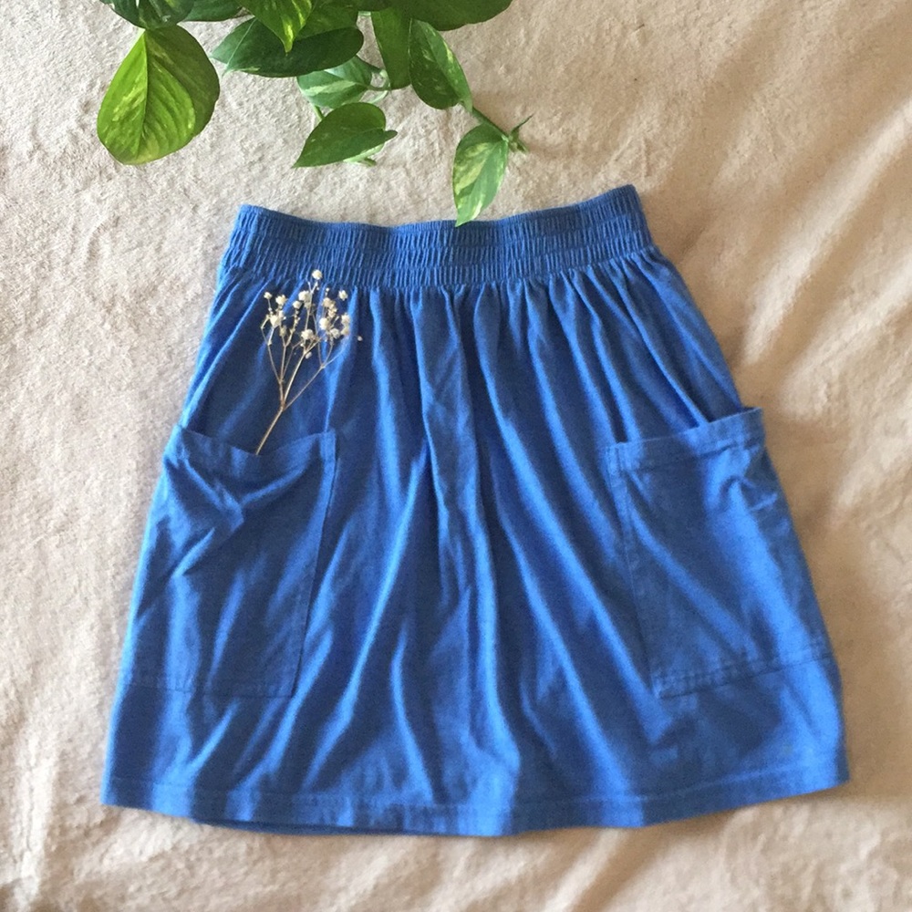 American Apparel blue skirt